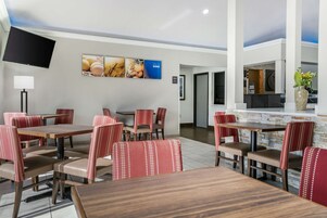 Free daily self-serve breakfast