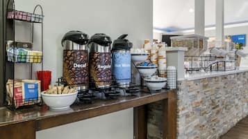 Free daily self-serve breakfast