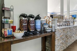 Free daily self-service breakfast 
