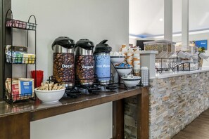 Free daily self-serve breakfast