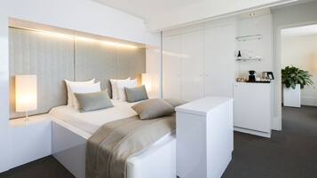 Minibar, in-room safe, desk, blackout curtains