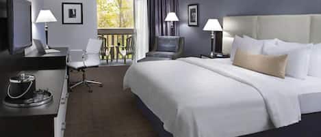 Deluxe-Zimmer, 1 King-Bett (Garden) | Hochwertige Bettwaren, Select-Comfort-Betten, individuell dekoriert