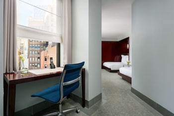 Superior Two Double Beds | Egyptian cotton sheets, premium bedding, pillowtop beds, in-room safe at Royalton New York