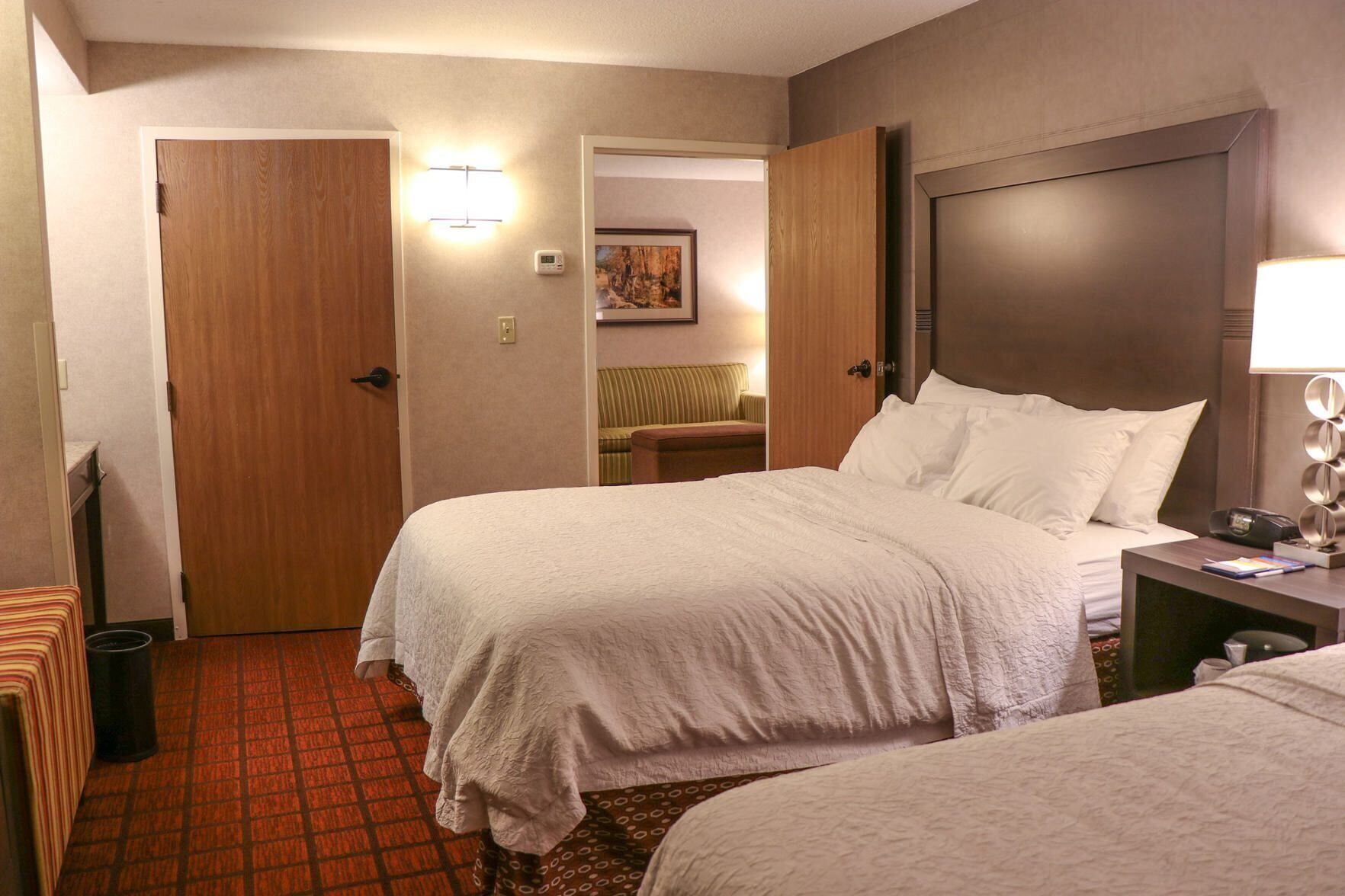 Premium bedding, down duvets, pillow-top beds, desk