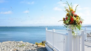 Outdoor wedding area