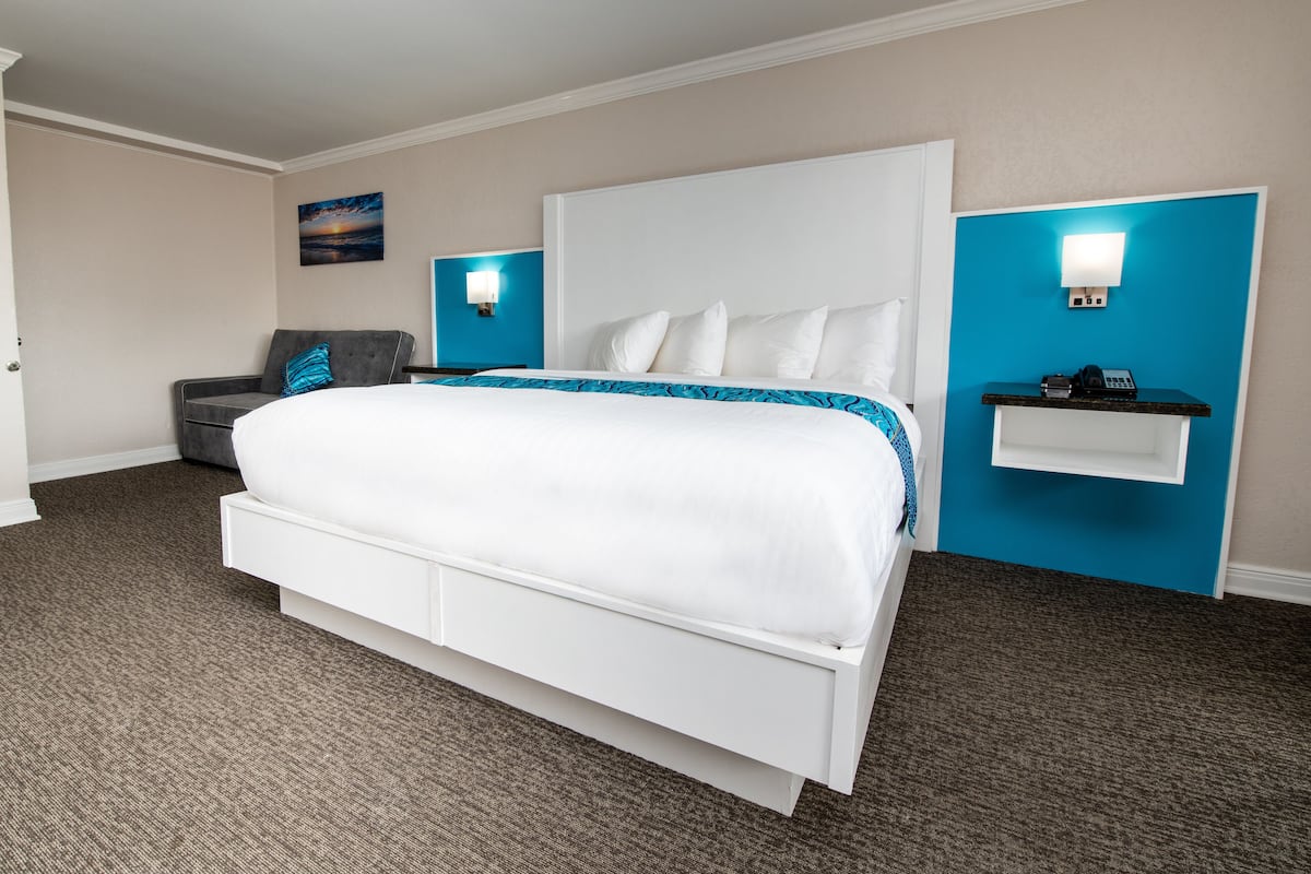 In-room safe, blackout drapes, iron/ironing board, bed sheets