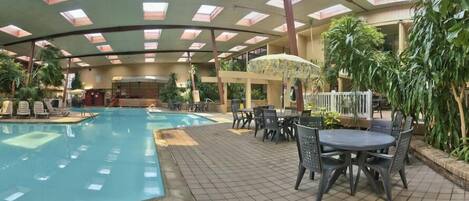 Indoor pool, outdoor pool