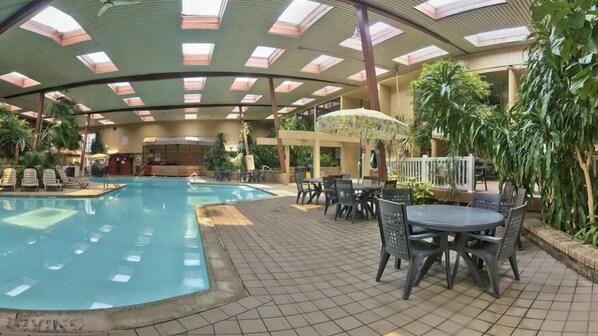 Indoor pool, outdoor pool