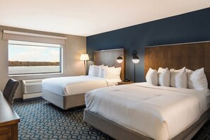 Standard Room, 2 Queen Beds, River View | Hypo-allergenic bedding, down comforters, desk, laptop workspace
