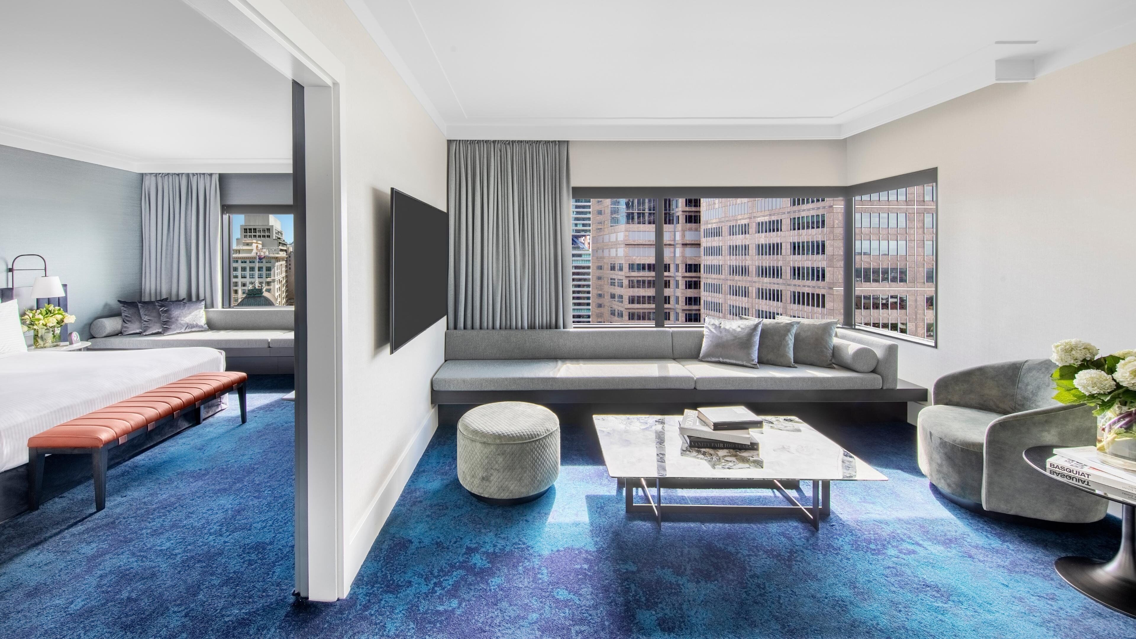 Literie de qualité supérieure, couette en duvet d'oie, minibar