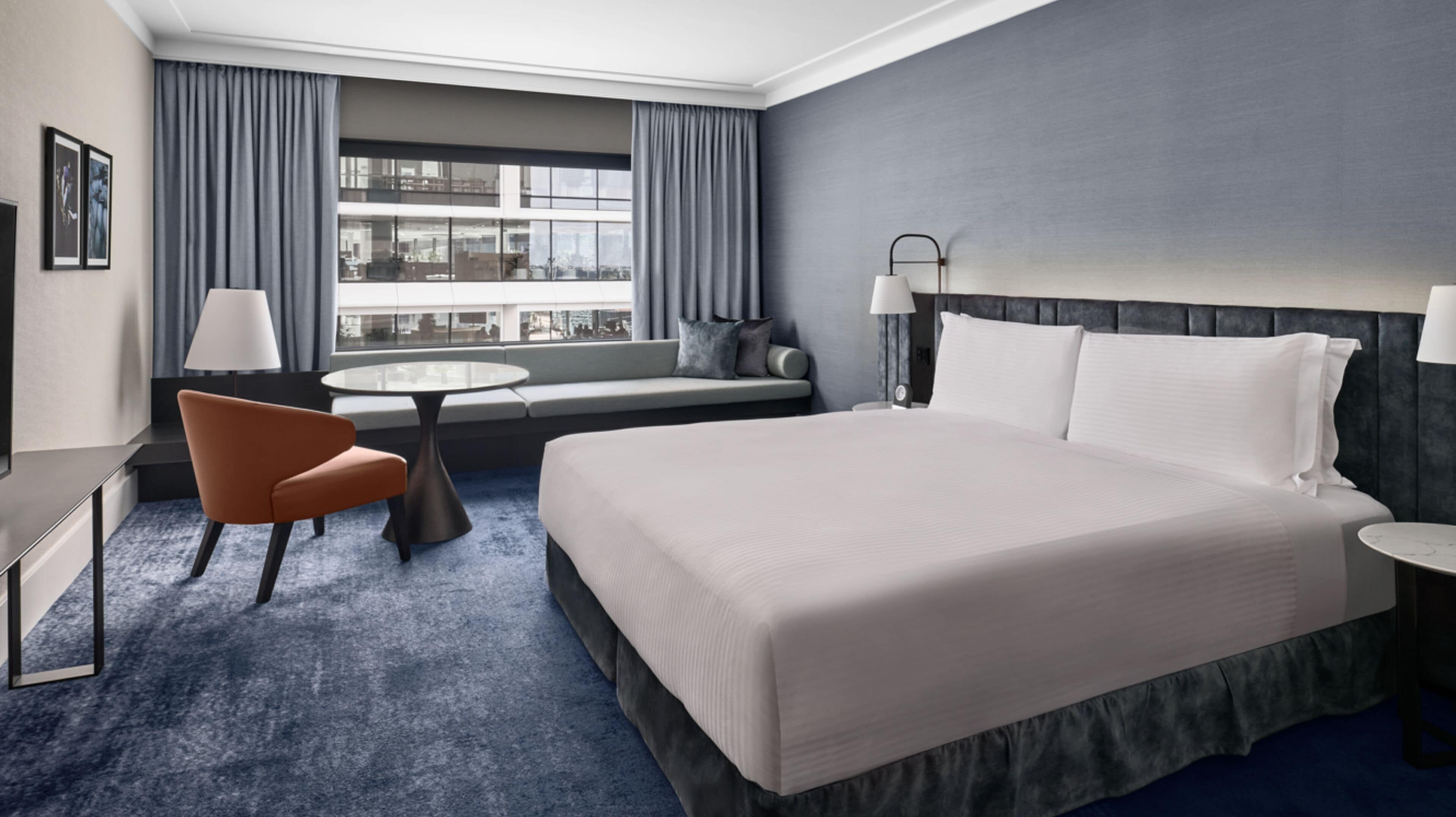 Literie de qualité supérieure, couette en duvet d'oie, minibar