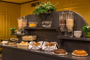 Daily buffet breakfast (EUR 14 per person)