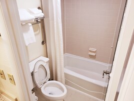 Basic Room, Multiple Beds, Non Smoking | Bathroom