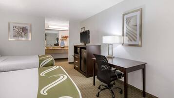 Standard Room, 2 Queen Beds, Non Smoking | Individually decorated, individually furnished, desk, laptop workspace
