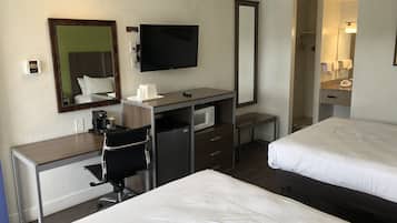 Deluxe kamer, 2 queensize bedden, niet-roken | Een bureau, een strijkplank/strijkijzer, gratis wifi, rolstoeltoegang