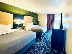 Room, 2 Queen Beds, Non Smoking | Premium bedding, desk, laptop workspace, iron/ironing board - Quality Inn Conference Center Logansport (Logansport)