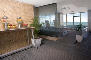 Sauna, hot tub, steam room, Turkish bath, hydrotherapy