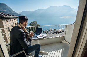 Panorama eenpersoonskamer | Balkon