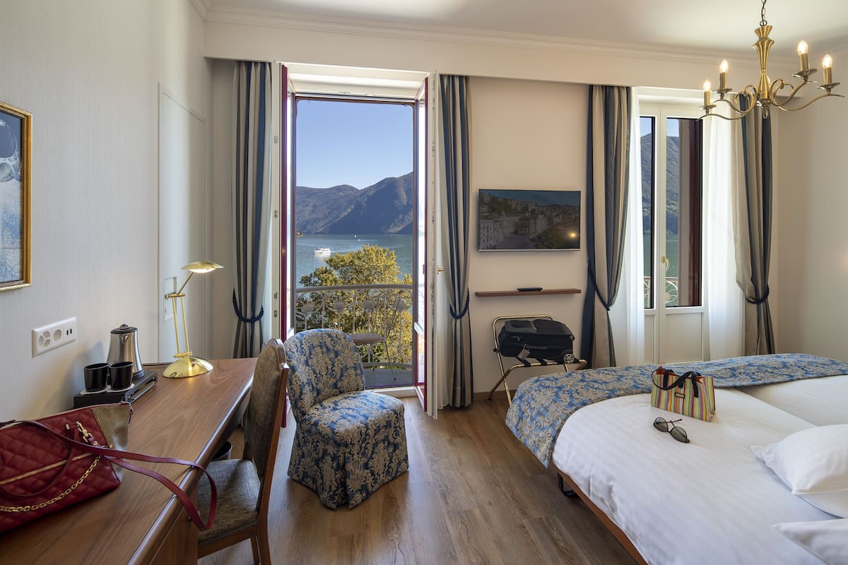 Panoramic Double Room, Balcony, Lake View | In-room safe, blackout drapes, free WiFi, bed sheets