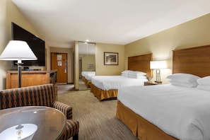 Standard Room, 2 Queen Beds, Accessible (No Pets) | Desk, laptop workspace, free WiFi, bed sheets