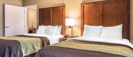 Desk, soundproofing, iron/ironing board, rollaway beds