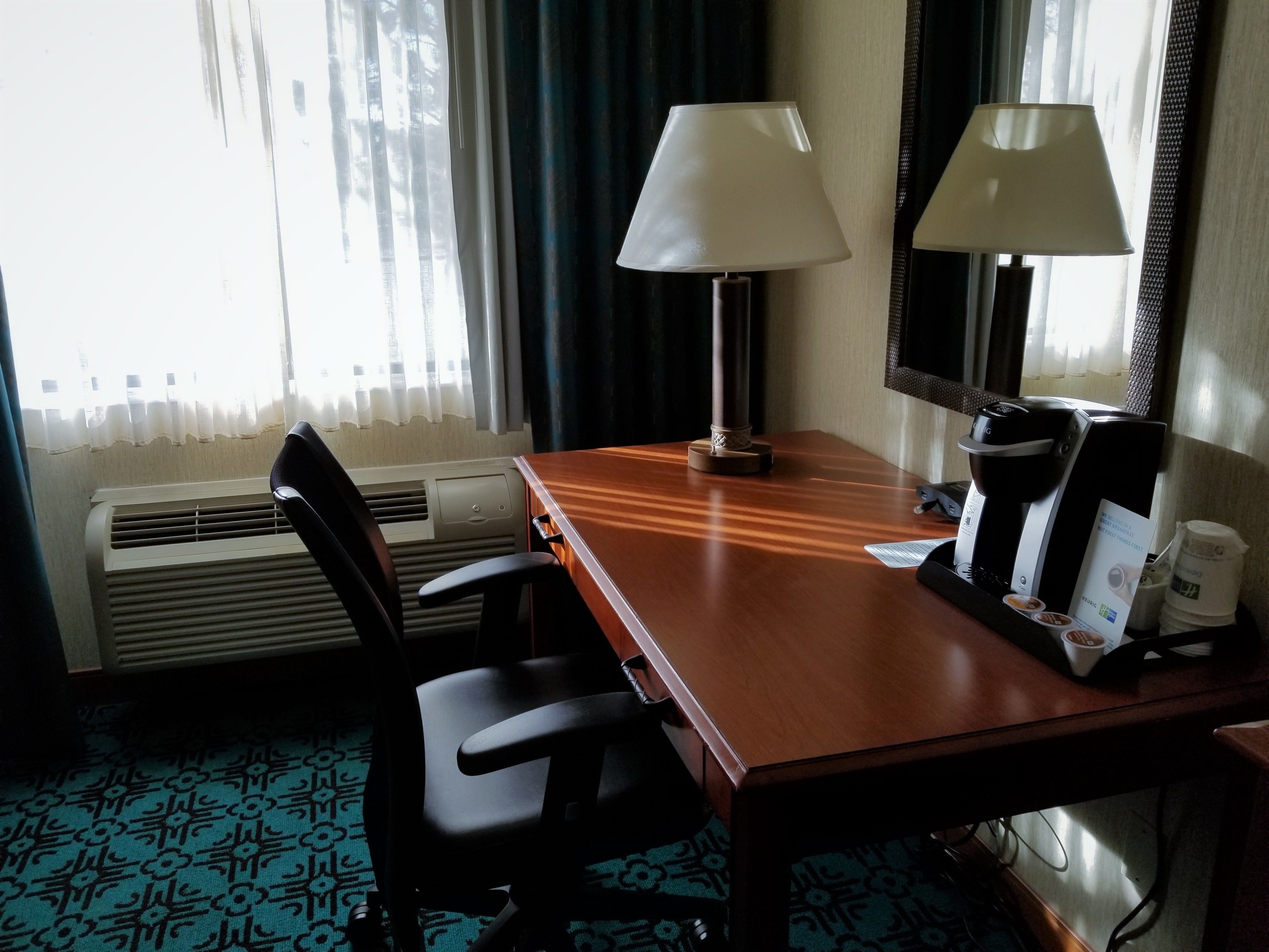 hypo-allergenic bedding, desk, iron/ironing board, free cots/infant beds