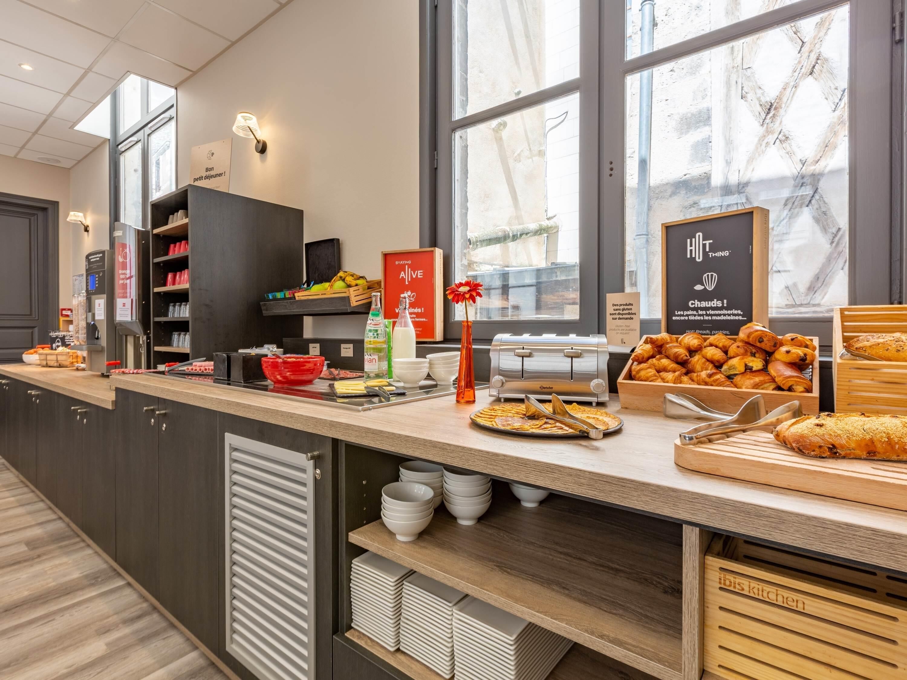 Daily buffet breakfast (EUR 13 per person)