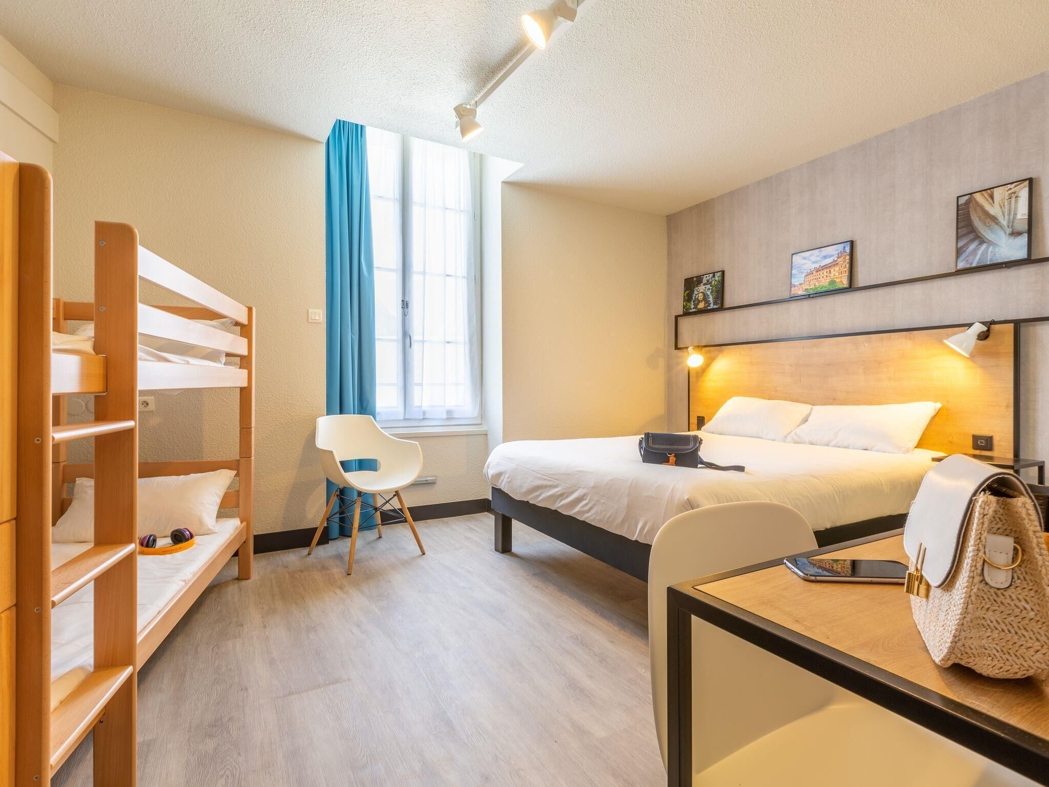 Family Double Room, Multiple Beds (New Design) | Desk, soundproofing, iron/ironing board, free cribs/infant beds