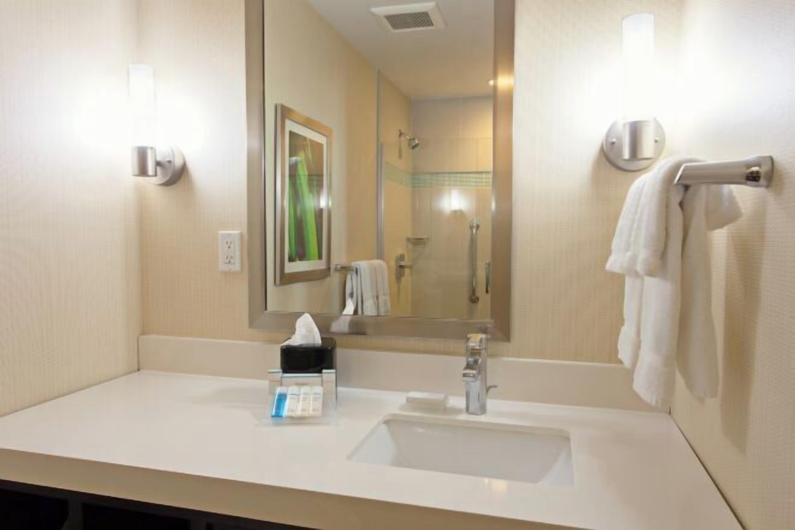 Bathroom | Eco-friendly toiletries, hair dryer, towels, soap