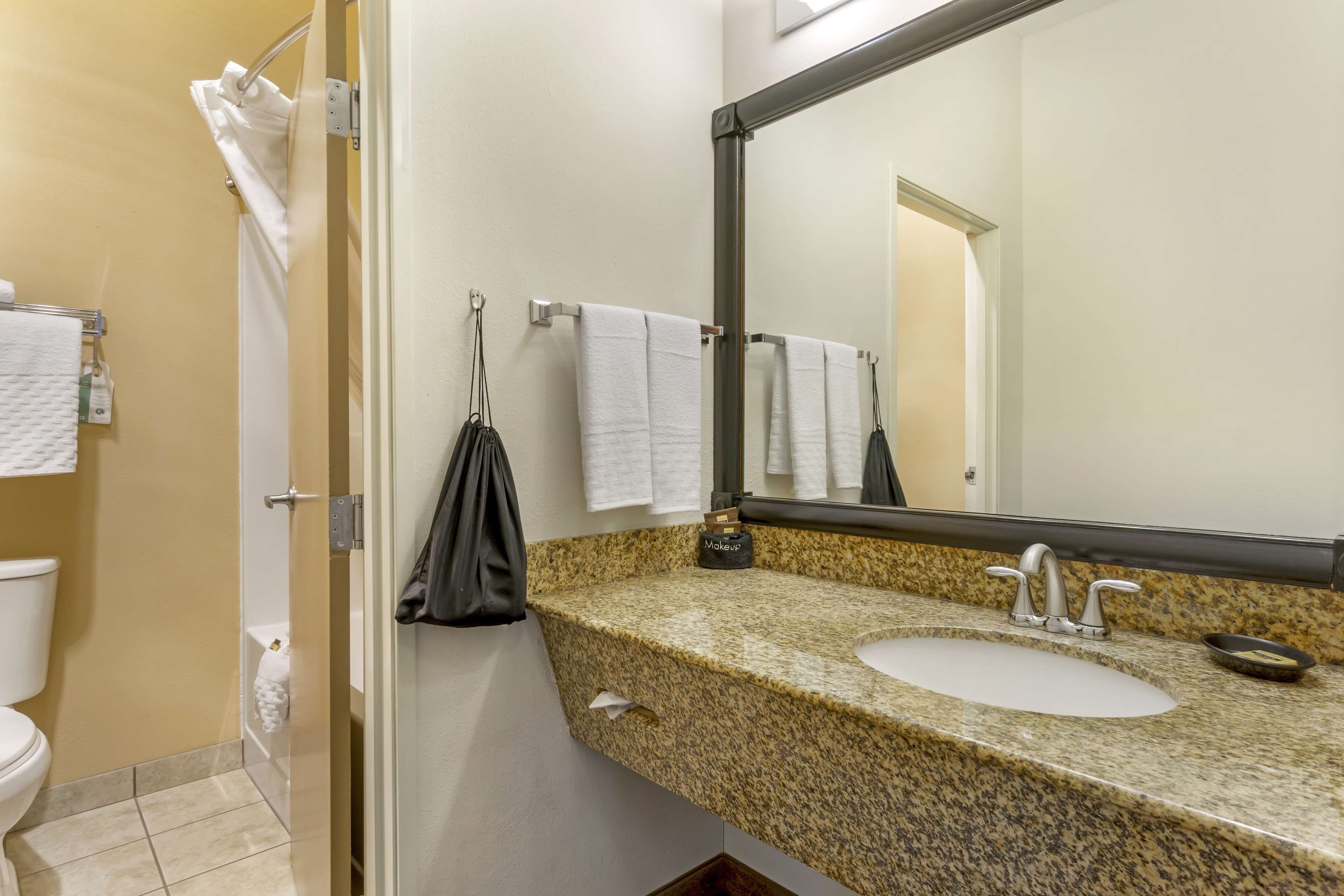 free toiletries, hair dryer, towels, soap