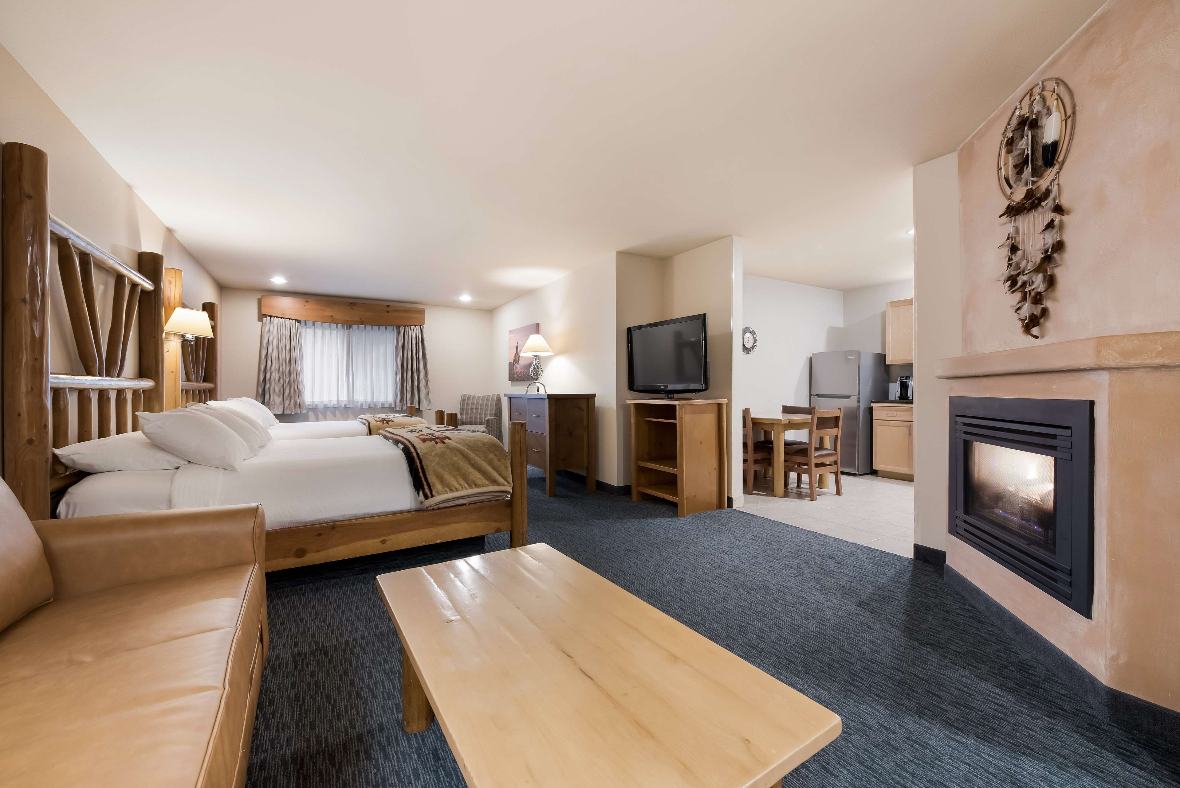 standard room, 2 queen beds, non smoking, kitchen | 1 bedroom, pillow-top beds, blackout curtains, iron/ironing board