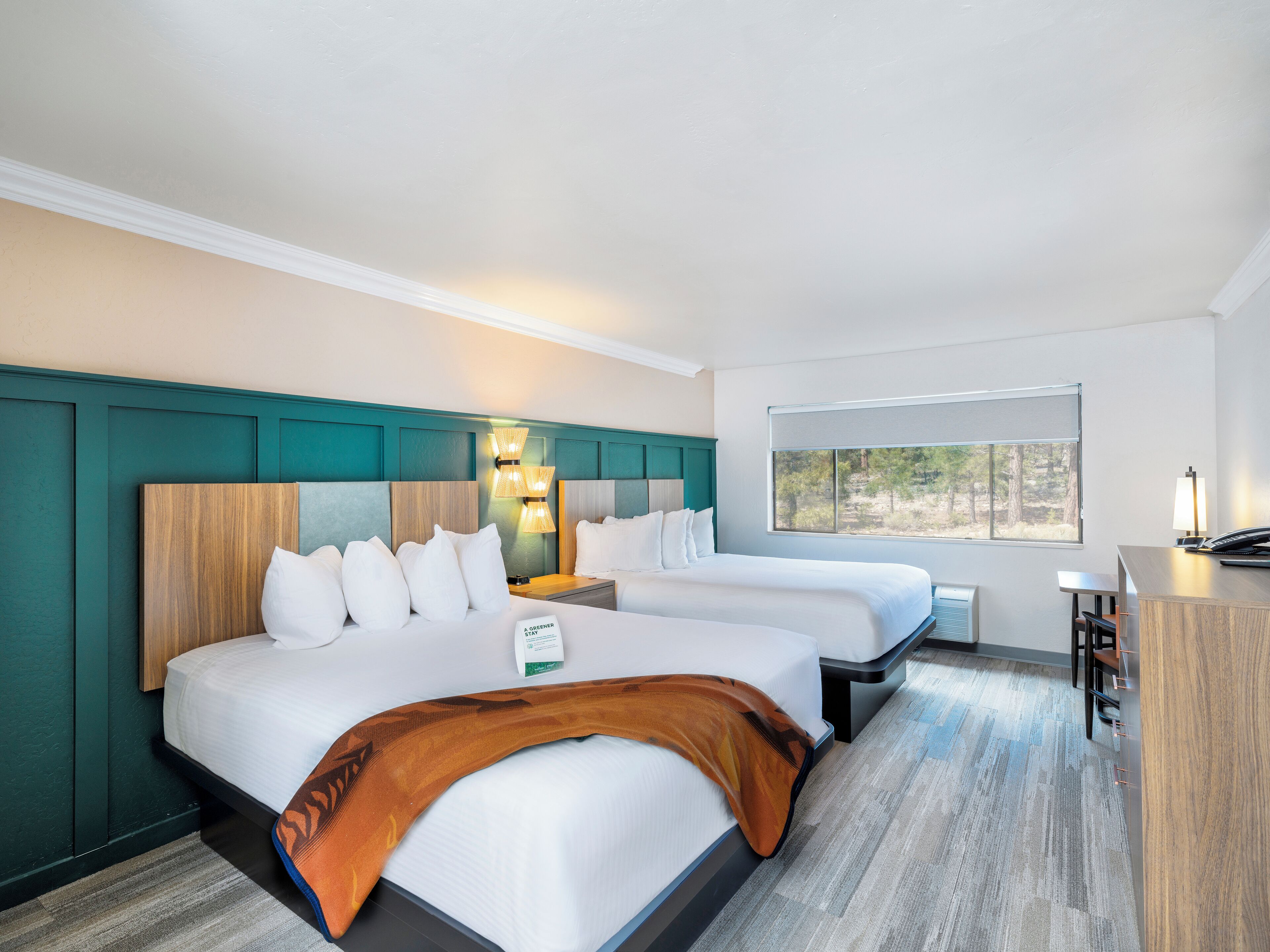 standard room, 2 queen beds, non smoking | 1 bedroom, premium bedding, pillow-top beds, in-room safe