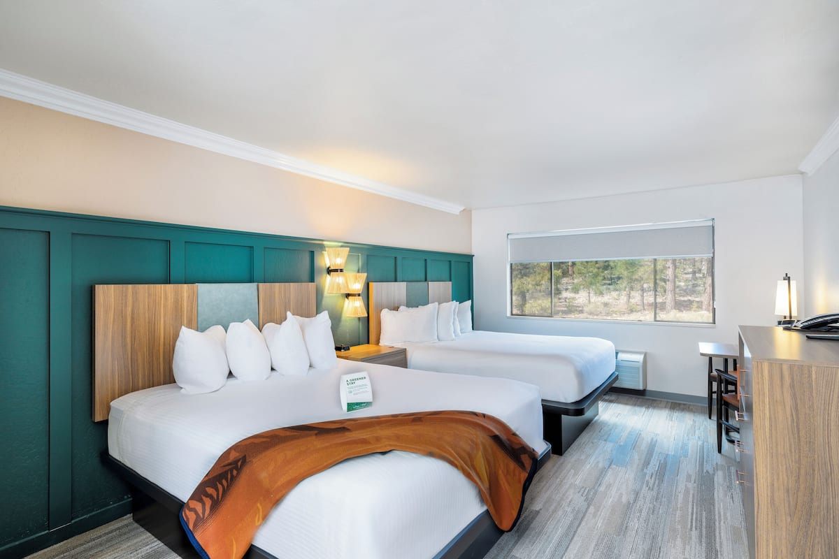 standard room, 2 queen beds, non smoking | 1 bedroom, premium bedding, pillow-top beds, in-room safe