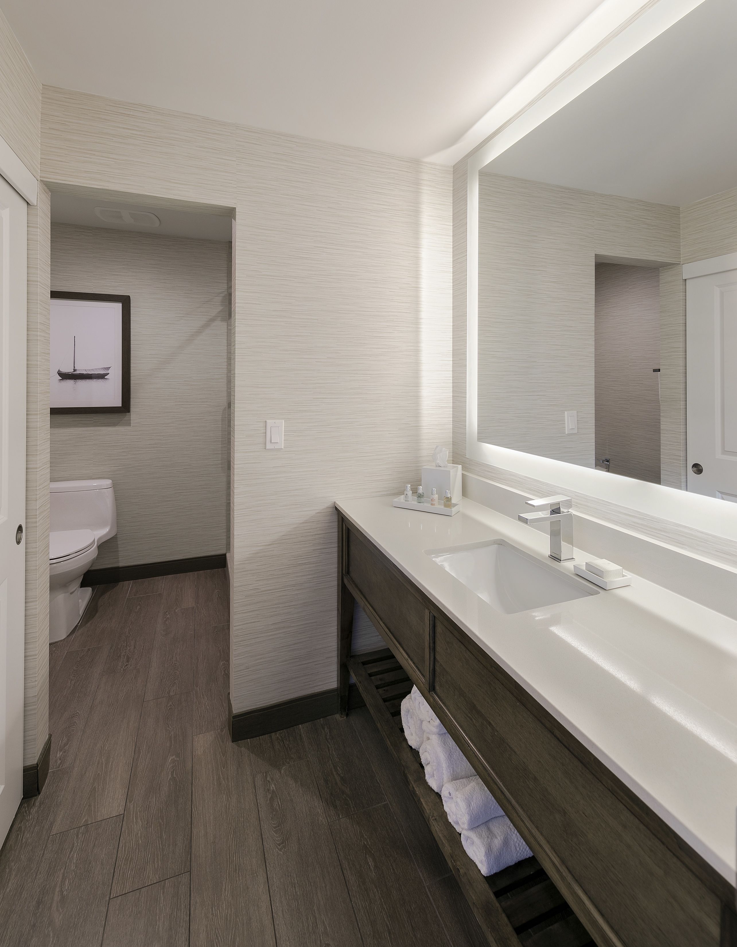 shower, designer toiletries, hair dryer, bathrobes