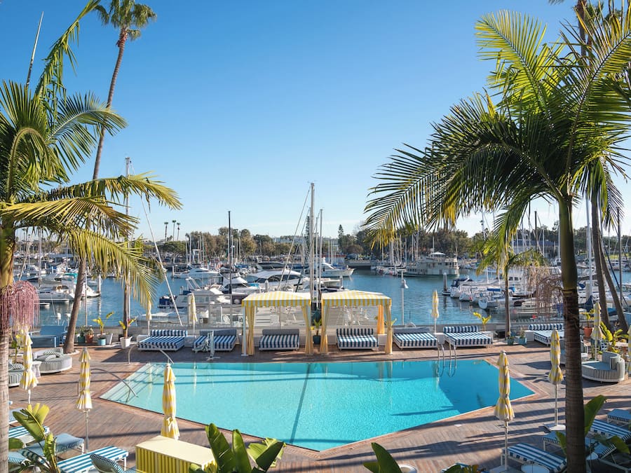 Outdoor pool, free pool cabanas, pool umbrellas