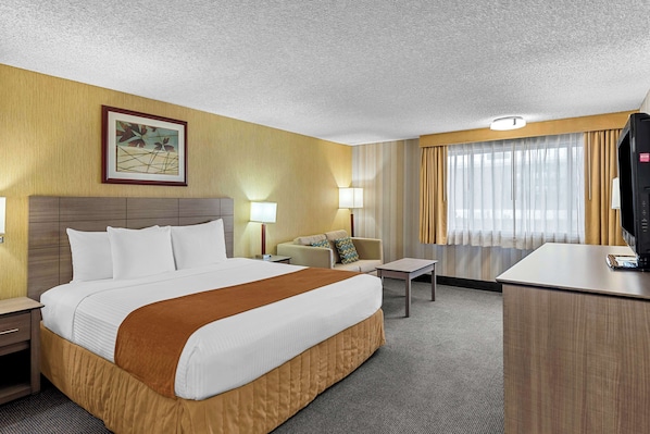 Premium bedding, pillow-top beds, in-room safe, individually decorated