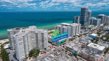 Aerial view at Crystal Beach Suites Miami Oceanfront Hotel