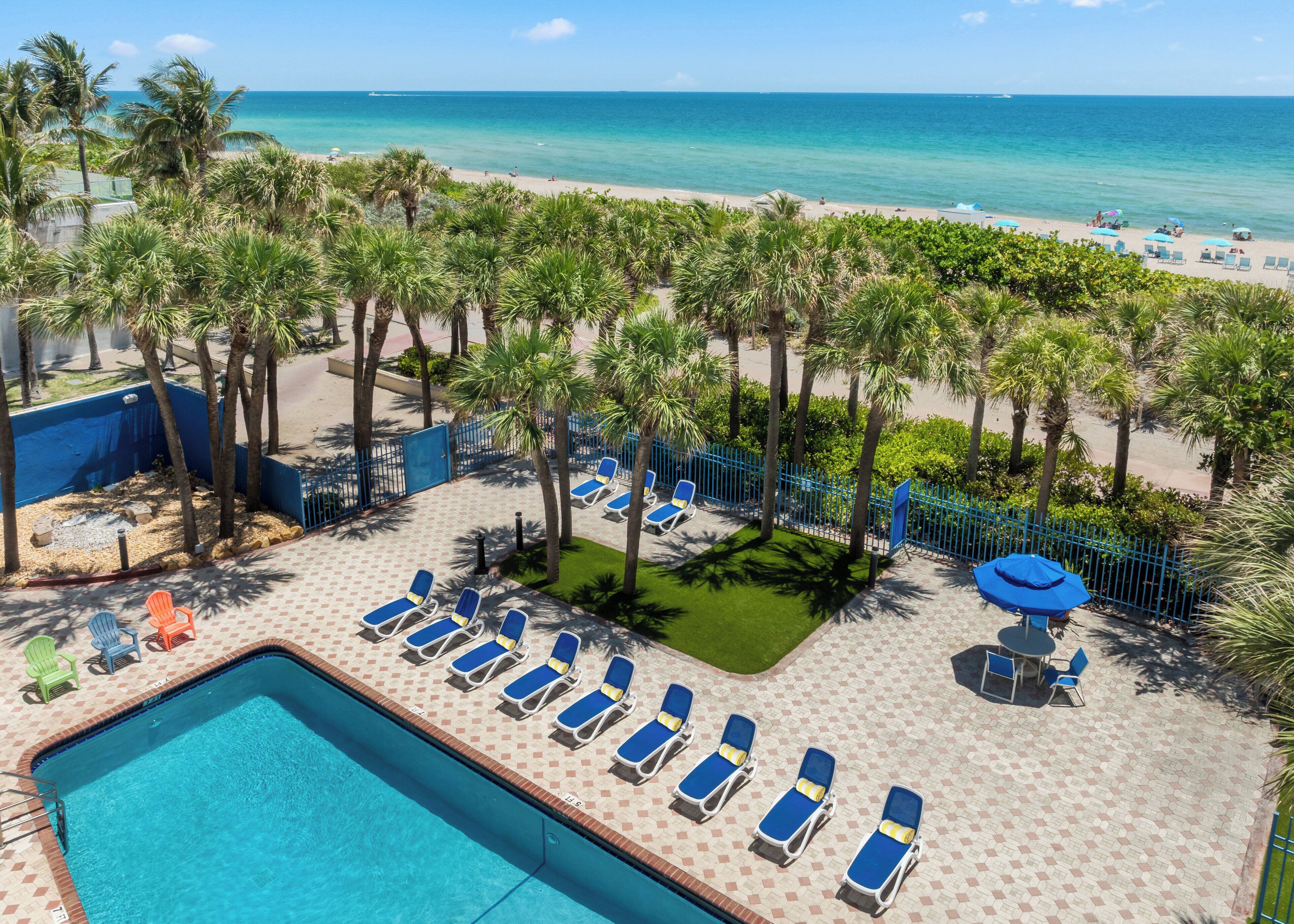 Outdoor pool, open 8:00 AM to 8:00 PM, pool umbrellas, sun loungers