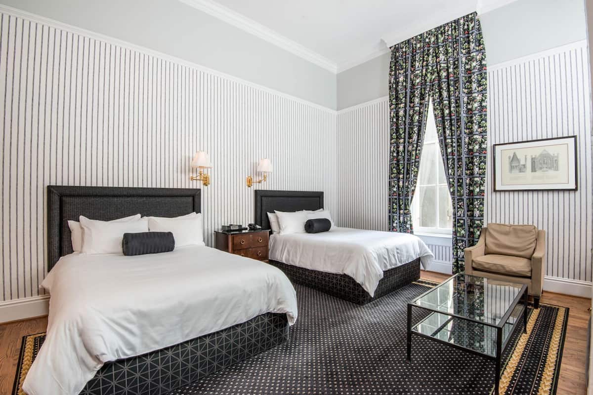 Premium bedding, pillow-top beds, in-room safe, laptop workspace