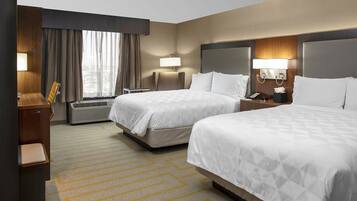 Premium bedding, down comforters, pillowtop beds, desk