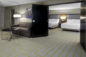 Premium bedding, down comforters, pillowtop beds, desk