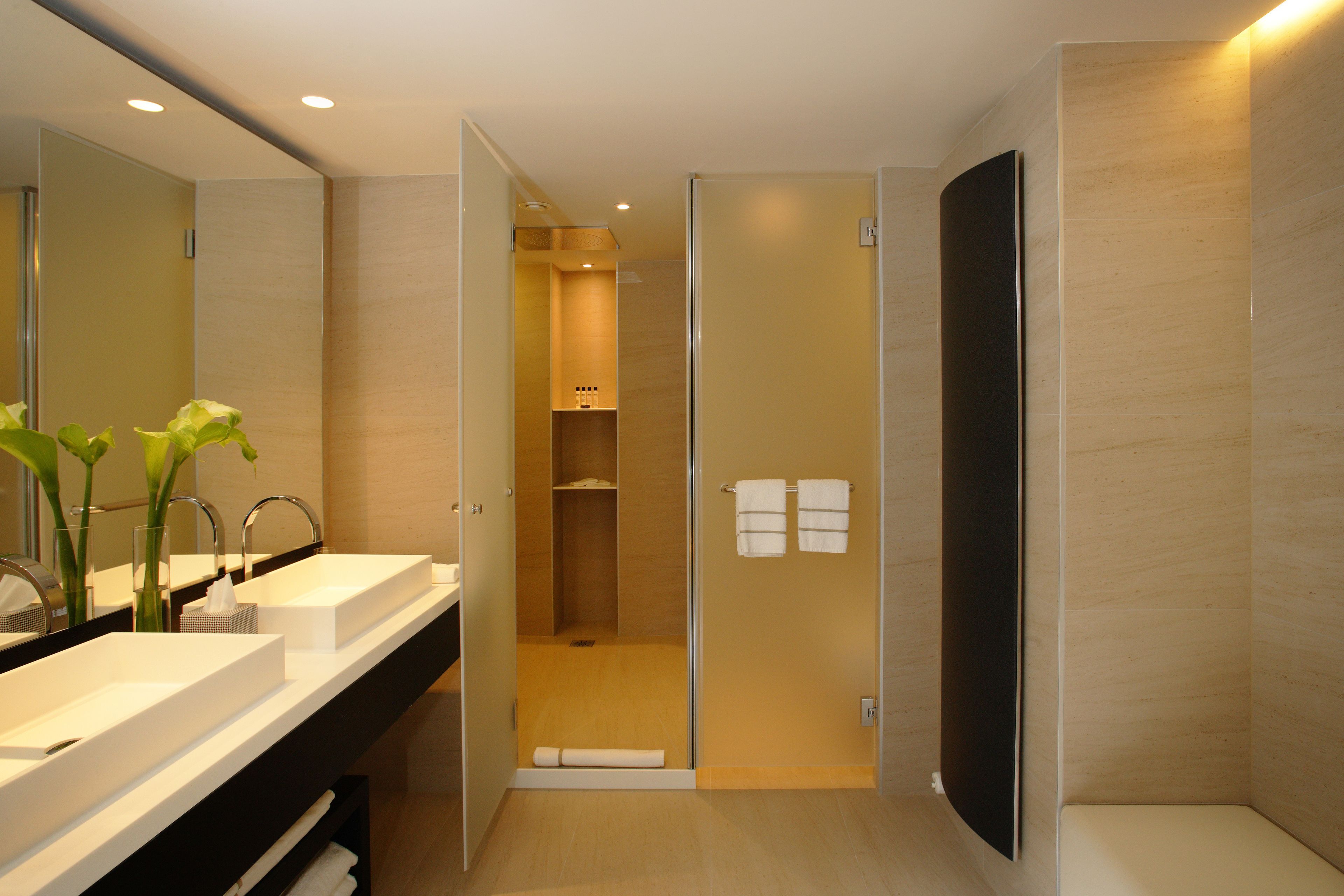 Panorama Suite (lounge access) | Bathroom | Eco-friendly toiletries, hair dryer, bathrobes, towels