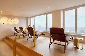 Sauna, steam room, body treatments, hot stone massages