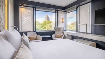 Superior Vista Room | Sengetøy i egyptisk bomull, sengetøy av topp kvalitet og safe på rommet