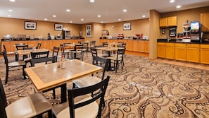 Free daily buffet breakfast