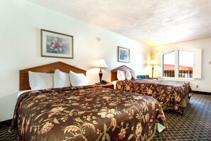 Memory foam beds, in-room safe, desk, iron/ironing board