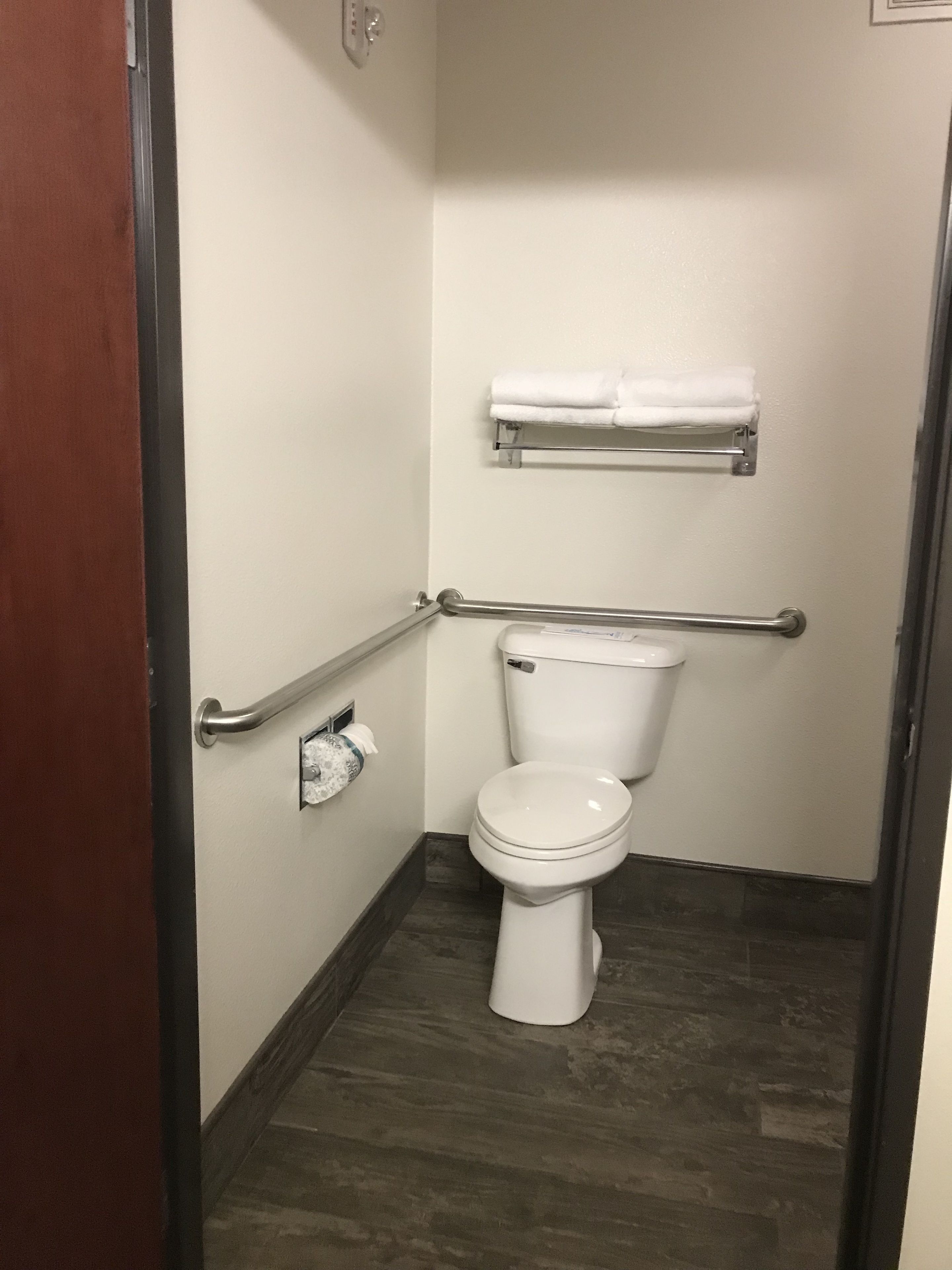 standard room, 1 king bed, accessible, non smoking | bathroom | shower, eco-friendly toiletries, hair dryer, towels