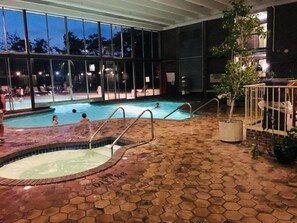 Indoor pool, outdoor pool