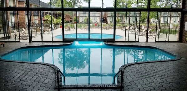 Indoor pool, outdoor pool