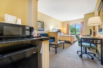 Studio Suite, 1 King Bed with Sofa bed | Premium bedding, pillowtop beds, in-room safe, desk at Mi Casa Hotel
